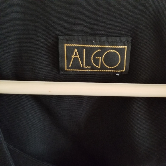 Vintage 80s style black dress with a gold detailed jacket size 14 dress - Picture 4 of 8